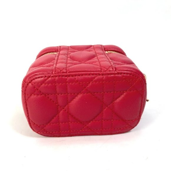 CHRISTIAN DIOR LADY DIOR Micro vanity Cannage 2WAY Shoulder Hand Bag - Picture 8 of 14